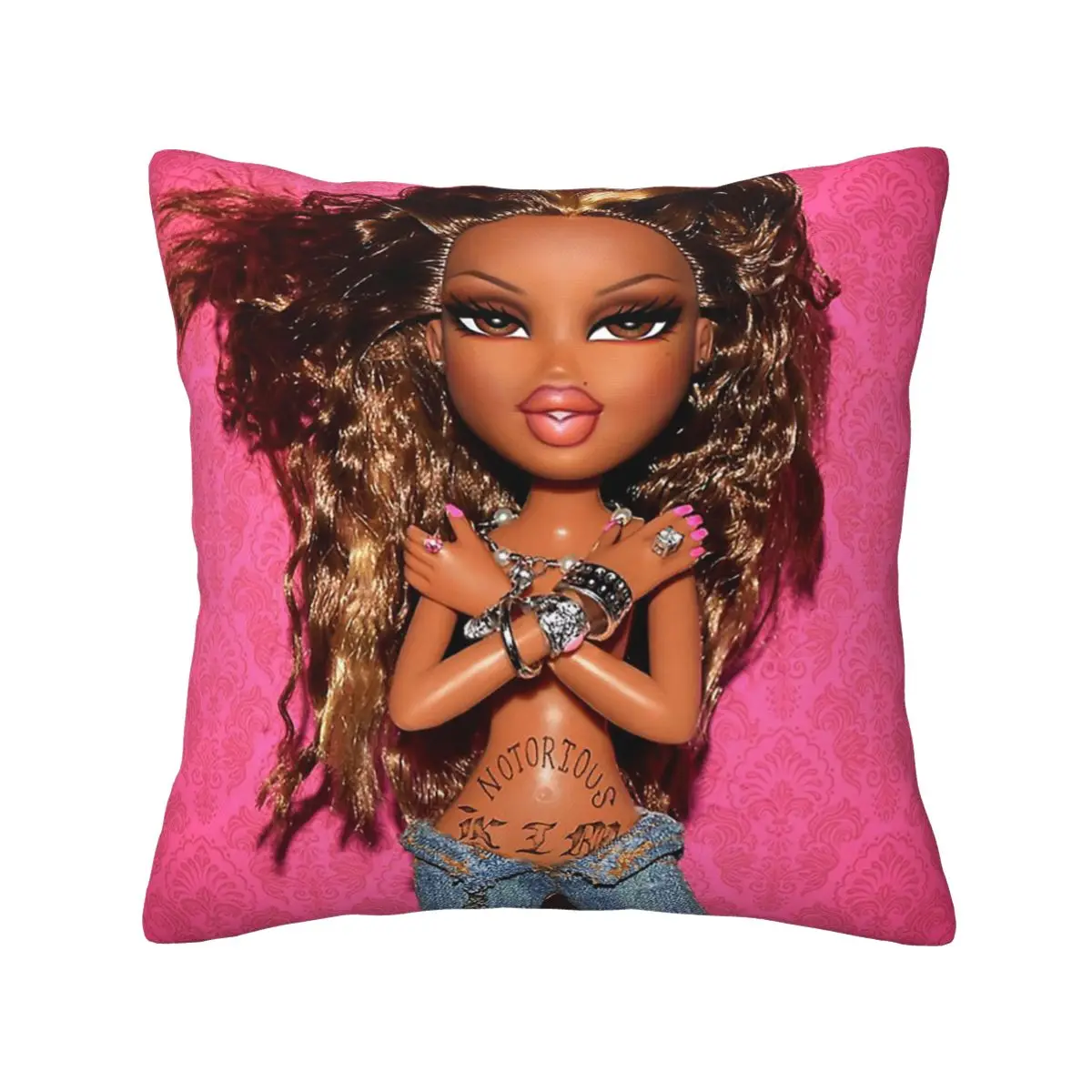 BRATZ Notorious KIM Lil Kim y2k Pillowcase Soft Cushion Cover Decor Pillow Case Cover for Sofa Double-sided Printed