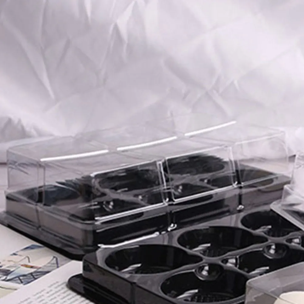 

50Pcs Glutinous Rice Dumpling Packaging Boxes Mini Cake Boxes Clear Lid Moon Cake Box Pastry Dessert Packing Box