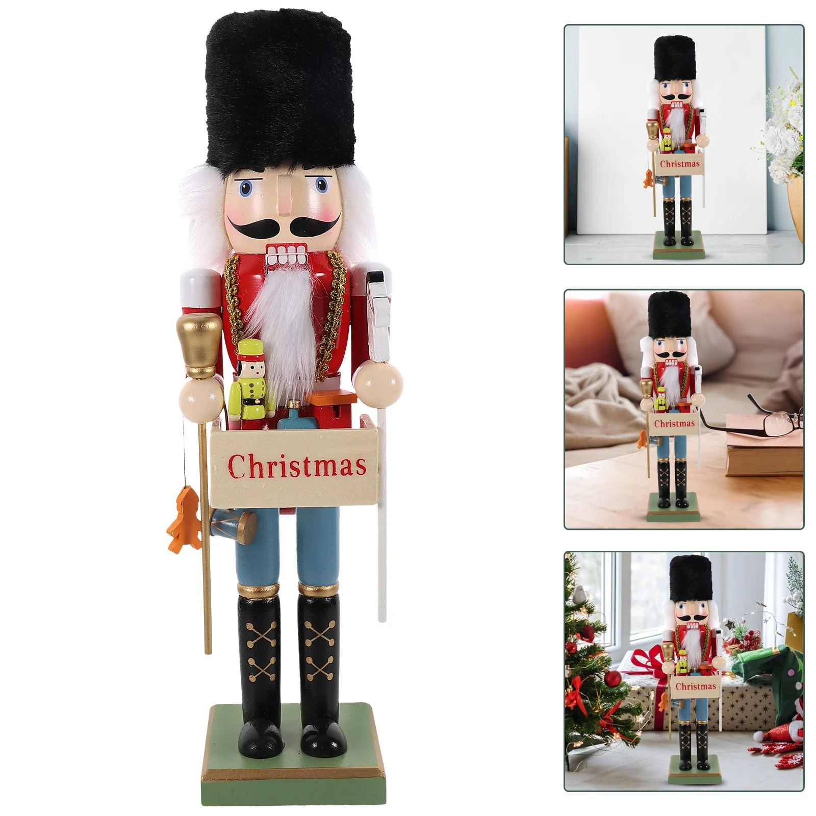 

Christmas Nutcrackers Figures Traditional Nutcracker Craft Good Workmanship Home Car Bedroom Living Room