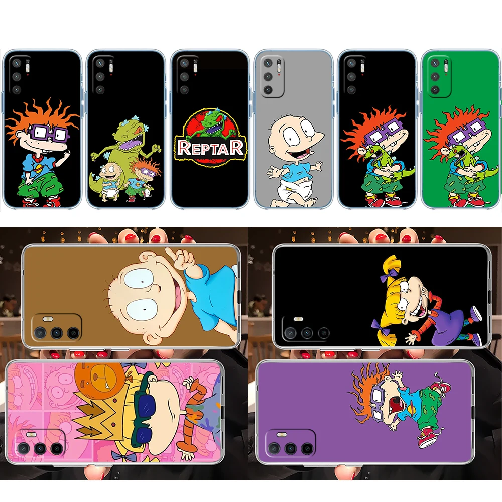 LO82 R-Rugrats Soft Shell Transparent Phone Case for Samsung Galaxy A04 A04S A14 A23 A34 A54 M23 M33 M52 M53