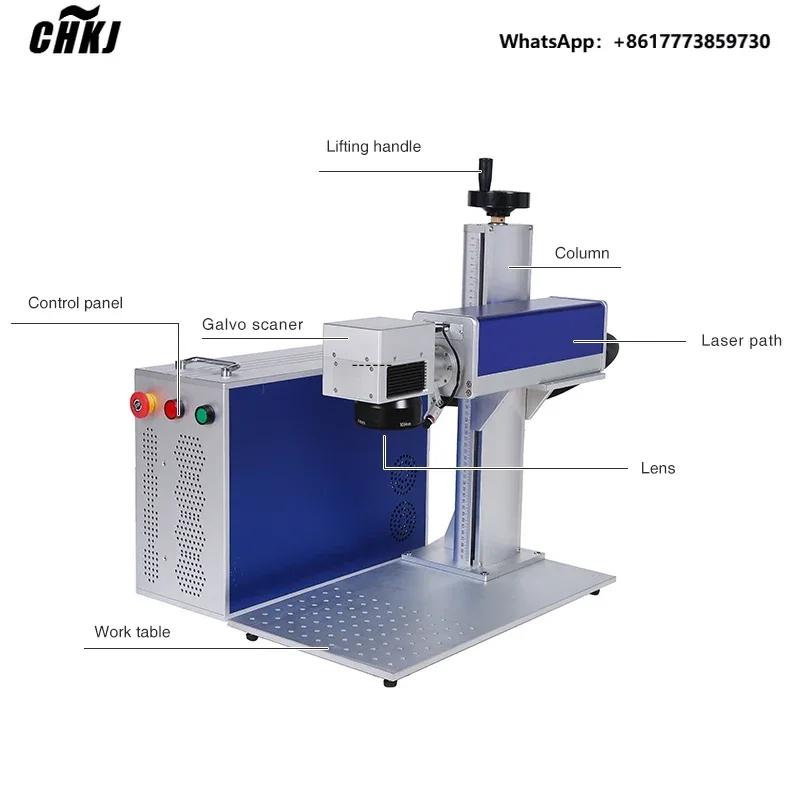 

2025 newFiber Engraver RAYCUS/JPT Mopa Deep Engraving Ezcad Control Software 20w 30w 50w 100w Portable Fiber Marking Machine