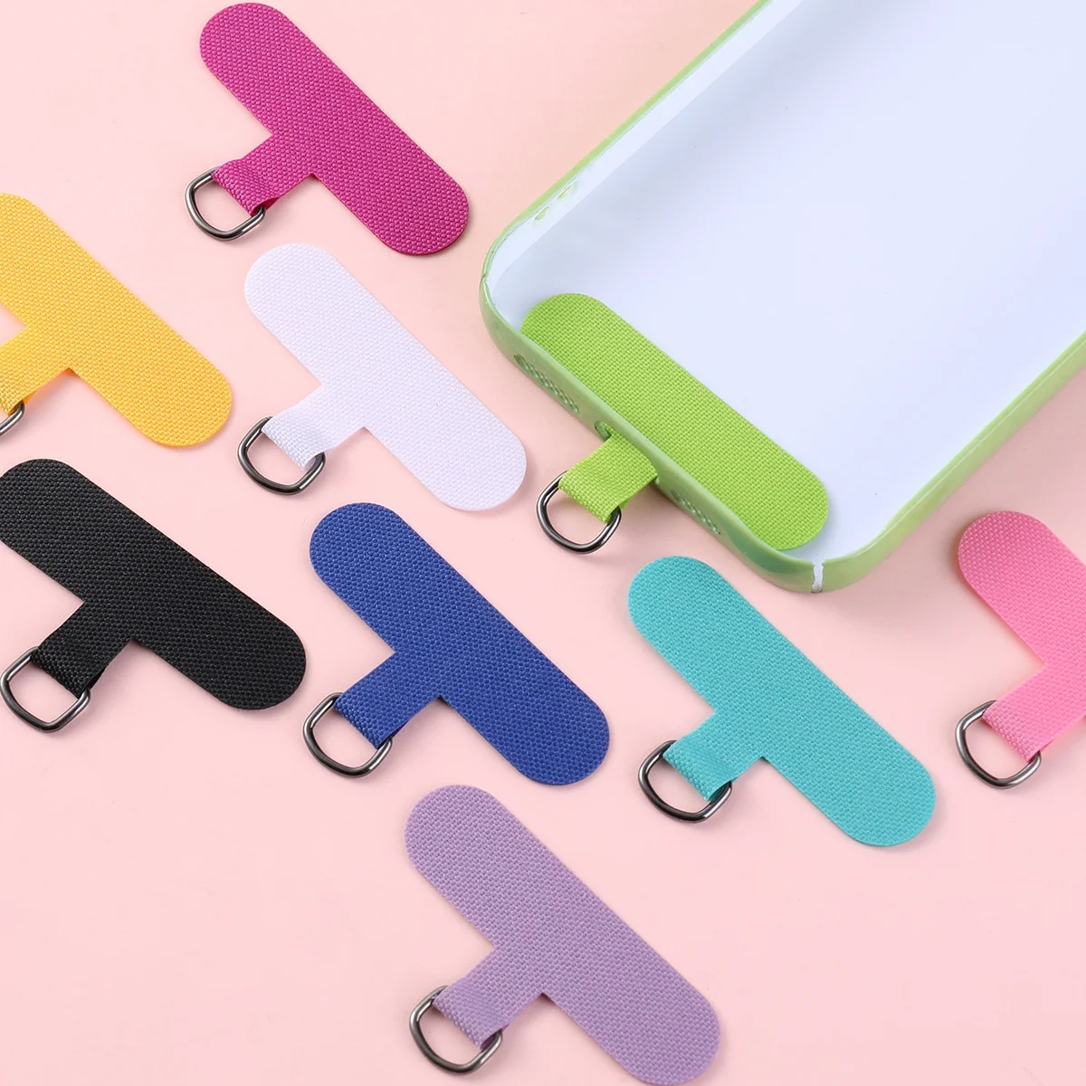 Universal Mobile Phone Lanyard Straps Gasket Anti-lost Nylon Detachable Phone Hanging Cord Patch Replacement Sling Tether Pad