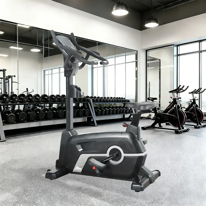Commercial Grade Upright Magnetic Spinning Bike, Belt Drive Unisex Cycling Machine For Gym Fitness Use