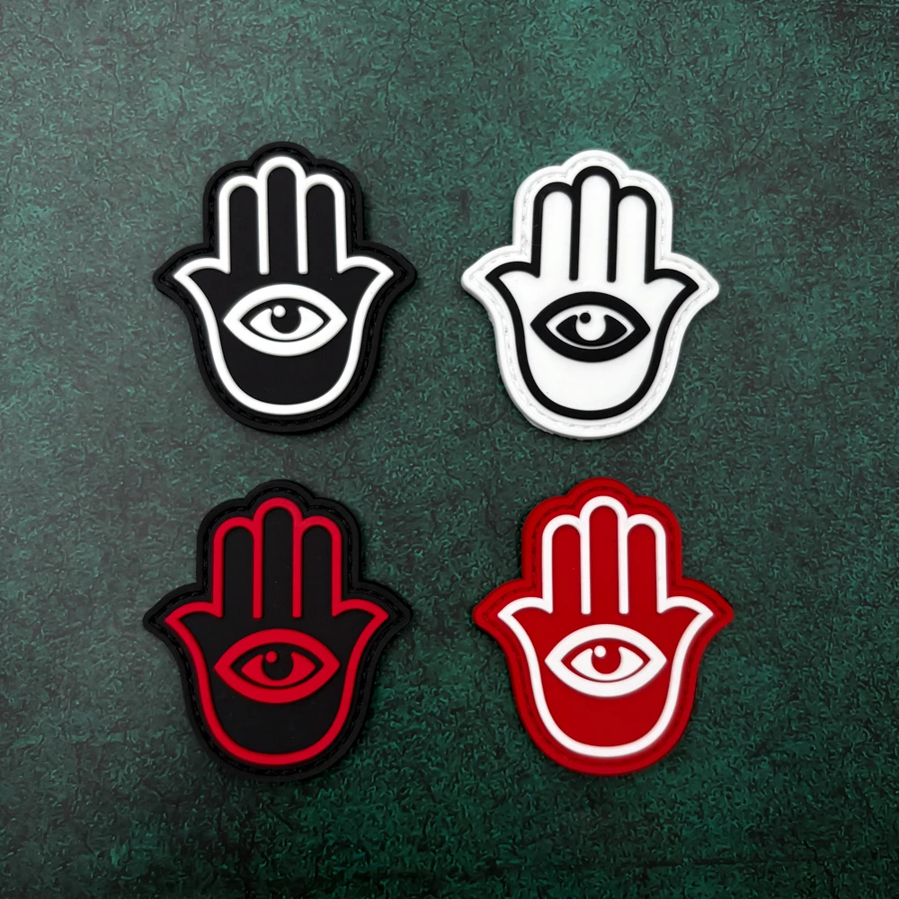 

A Hand-Eye Coordination Observation Patch Made of Pvc Soft Rubber Morale Badge Decal - Sticker with Glow-In-The-Dark Effect, Suitable for Hats, Clothes, Backpacks, Jackets, Vests - Embroidered Patch