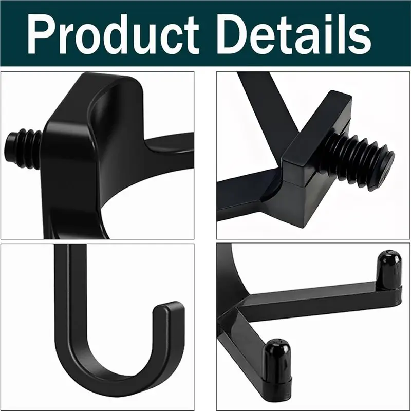 A27F-Shed Accessories Kit 10Pcs Storage Shed Tool Hooks With J-Shape And U-Shape Hangers For Workshops For Organizing Tools