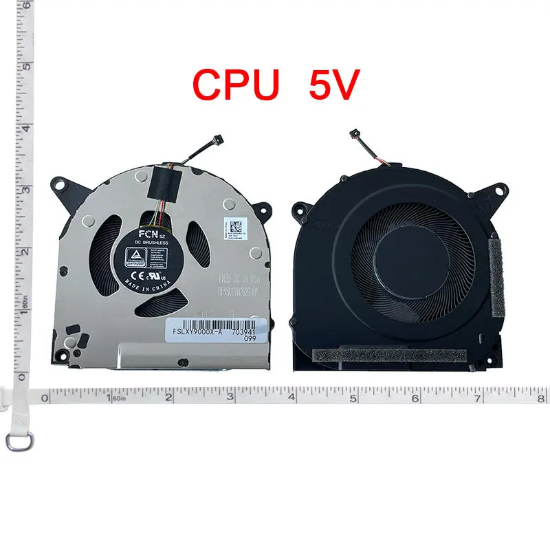 Laptop CPU GPU Fan For Lenovo Legion S7 16IAH7 82TF 16ARHA7 82UG Y9000X R9000X 2022 5F10S14024 5F10S14025 BAPC0808R2HY002 - view 3
