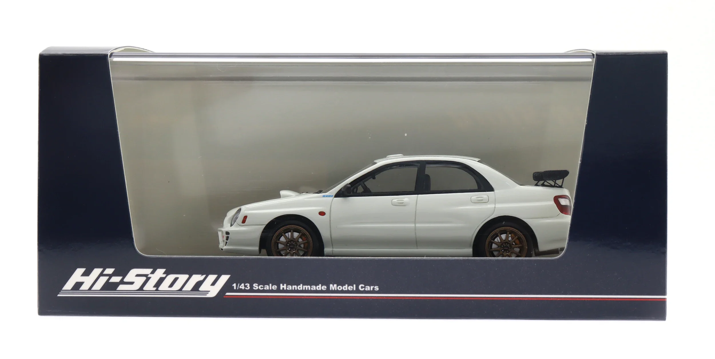 Hi Story-modelo a escala 1:43 para J-43526 IMPREZA S202 STi, versión 2002, coche de resina, vehículos de juguete, colección de simulación
