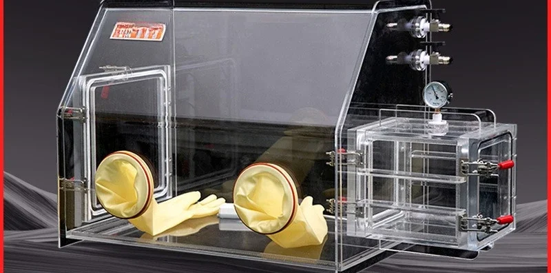 Simple Vacuum Glove Box Isolation Operation Box Laboratory Inert Gas Sealed Anaerobic Box