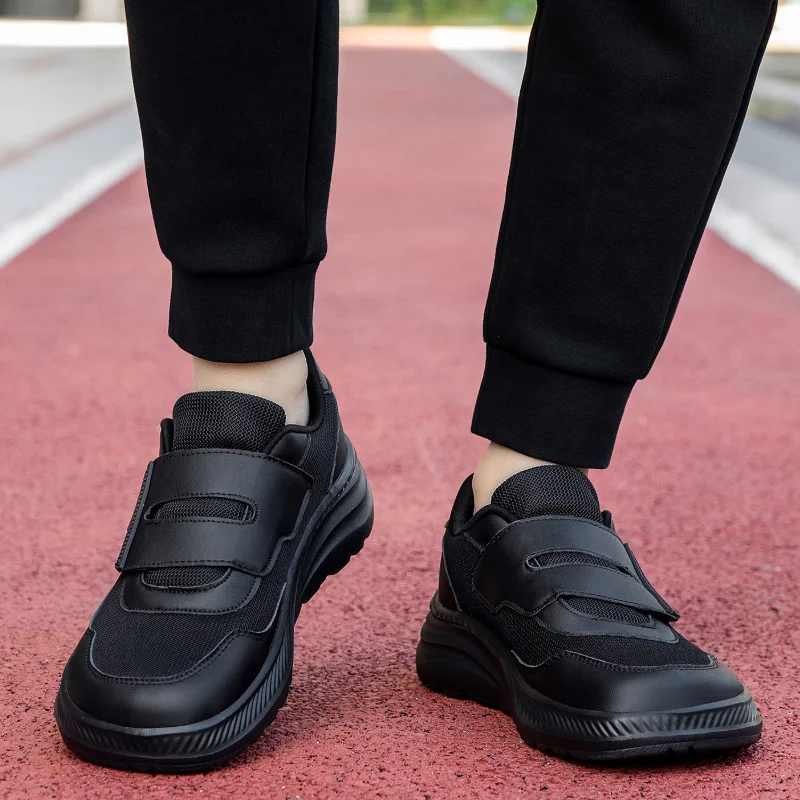 

Diabetic Shoes for Men Comfort Walking Shoes for Elderly Swollen Feet Orthopedic Adjustable Double Strap Hook and Loop Sneakers