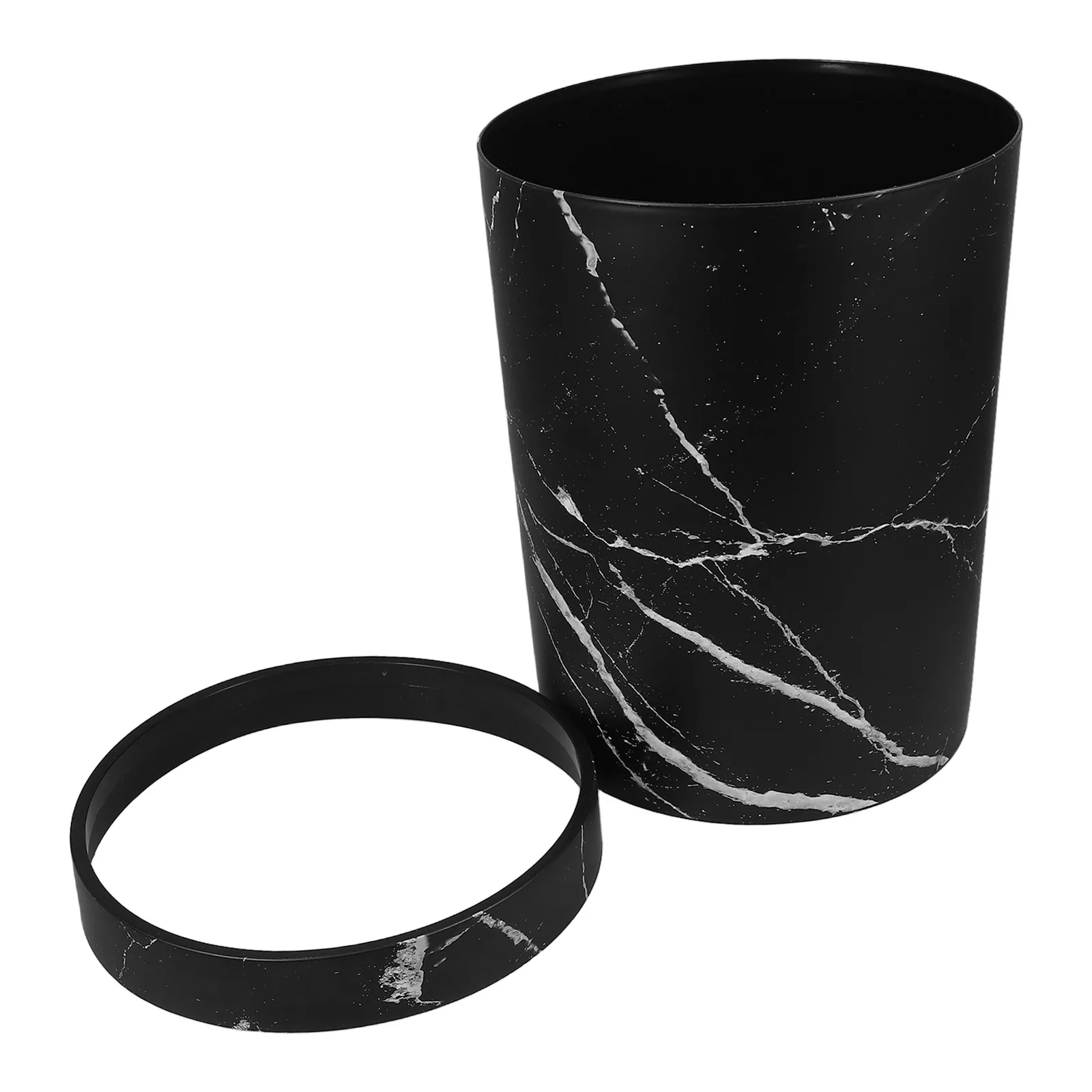 

Marbled Trash Can Delicate Floor Garbage Pp Convenient Wastebasket