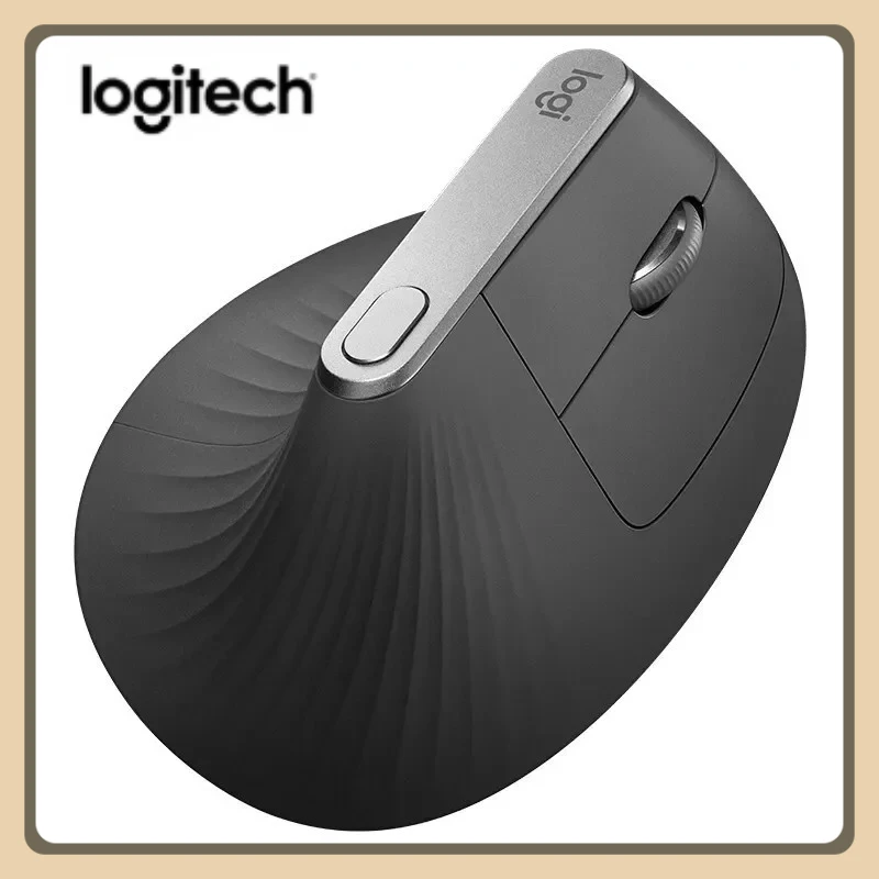 

Вертикальная беспроводная трехрежимная мышь Logitech MX для офиса и игр, беспроводная эргономичная мышь 57 ° Вертикальный угол