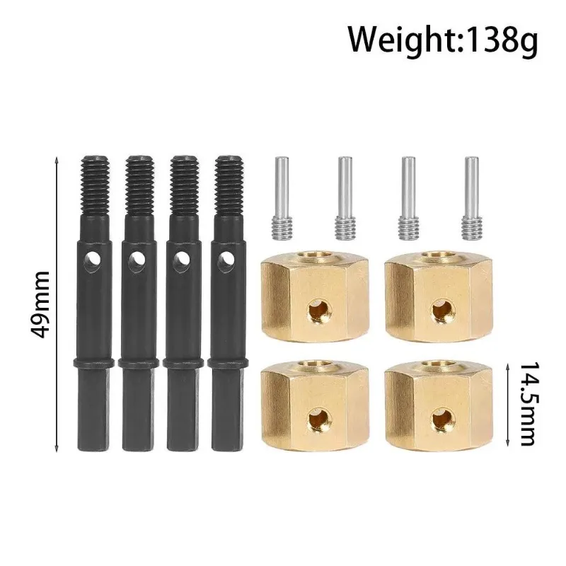 

For Croboll MK07 4WD 1/7 RC Electric Control Model Car Modification Accessories Widening Connector Output Shaft-AU47