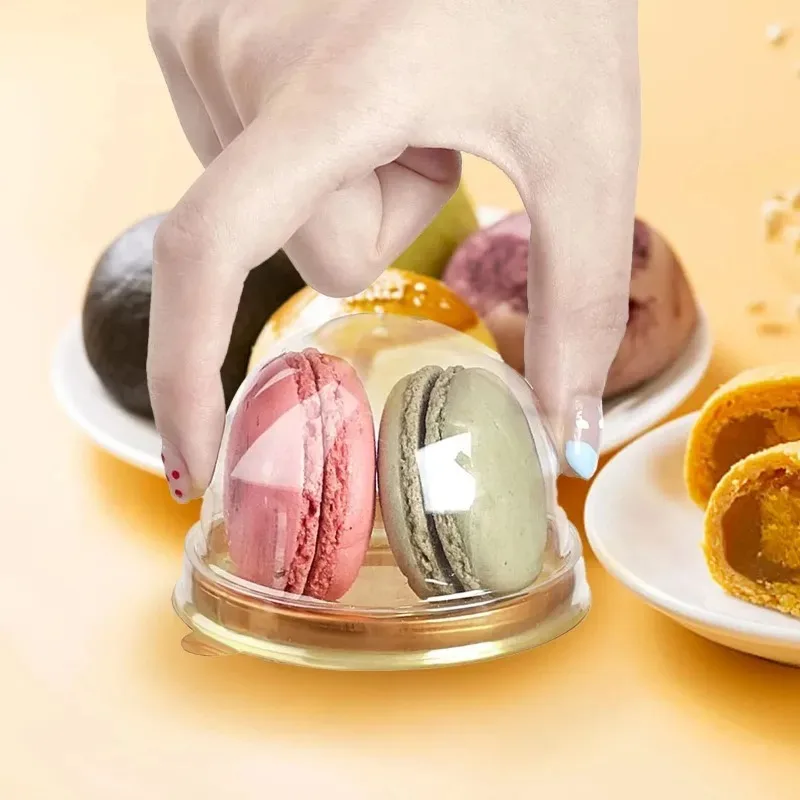 50pcs Transparent Blister Box Perfect for Baking Packaging Holding Pastry Trays Tasting Samples Party Snacks