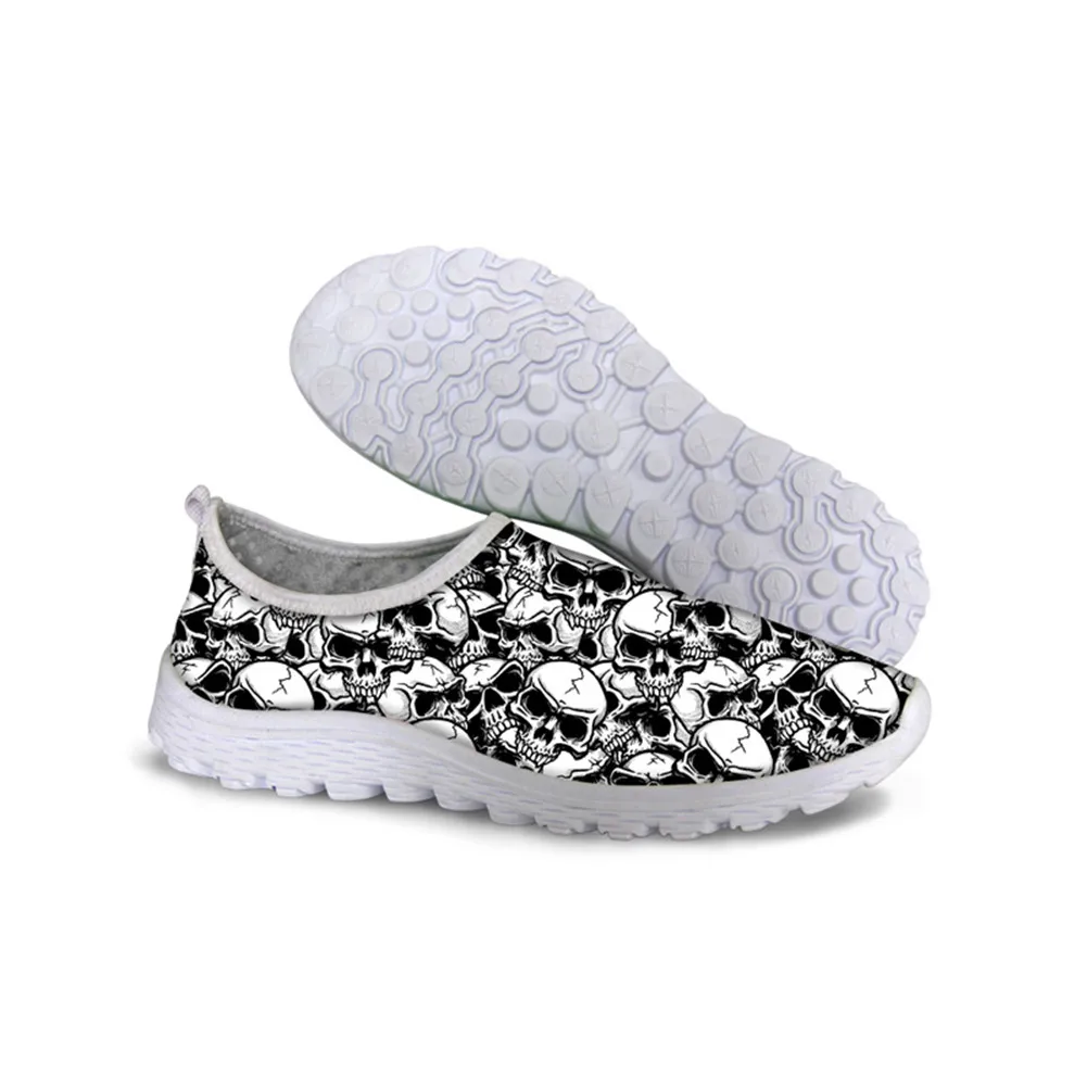 

Cute Skull 3D Print Summer Woman Flats Casual Shoes for Women Breathable Mesh Sneakers Lady Slip on Loafers Footwear Beach Shoe