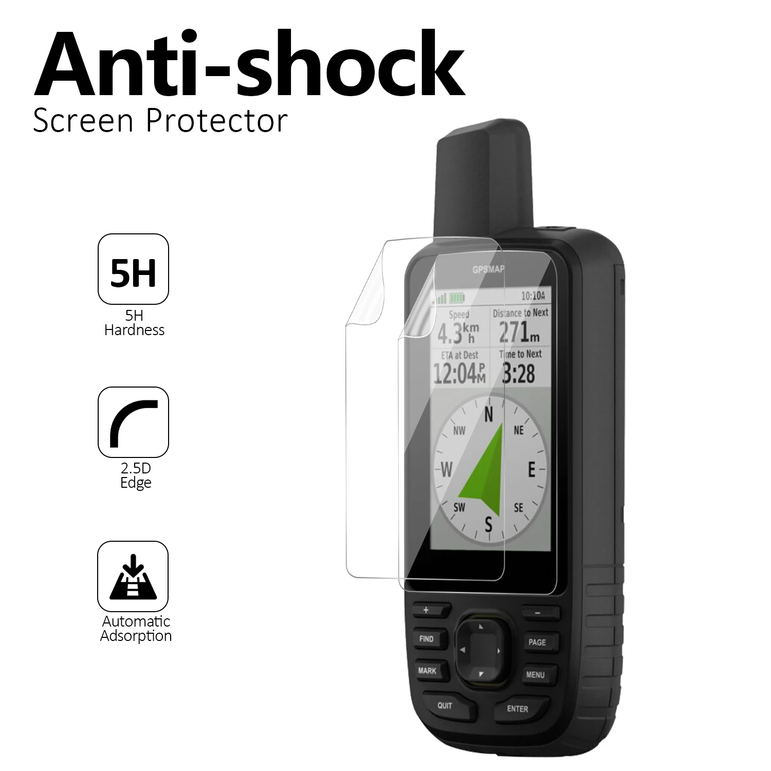 For Garmin GPSMAP 67 67i 66st 66 66s 66i 66sr Navigator Ultra HD Clear Anti Scratch Anti Fingerprint PET Screen Protector Film