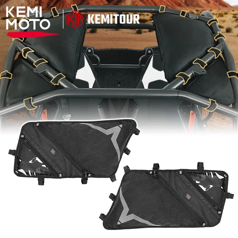 Overhead Roof Bag For CFMOTO ZForce 500/800 Trail 16-22, ZForce 800 EX 14-22, ZForce 1000 17-19 1680D 2 PCS Storage Pocket UTV