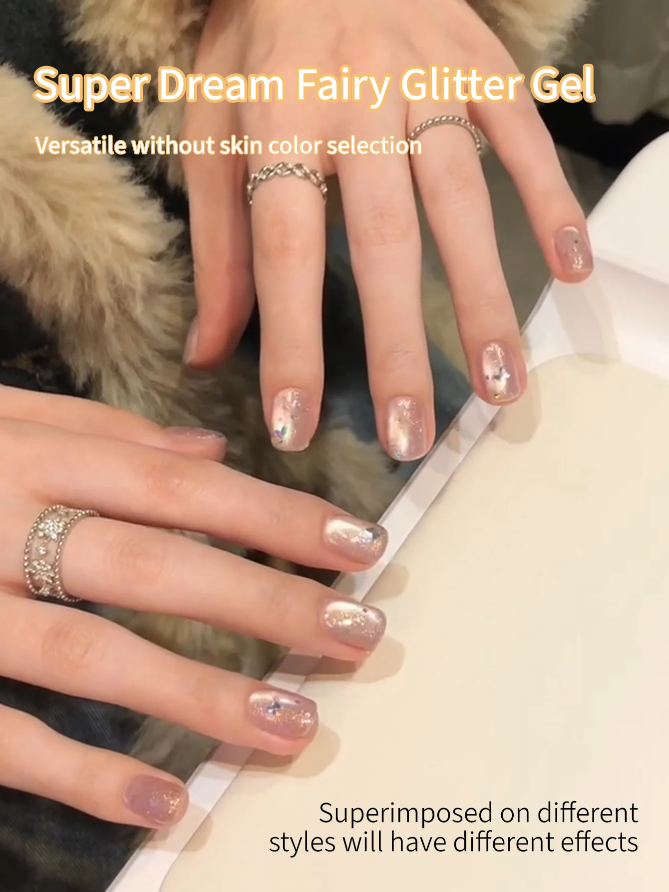 8g สีสัน Glitter Diamond Gel เล็บ, Soak Off กึ่งถาวร LED Salon Art varnish, ออกแบบมาสําหรับผู้หญิงเล็บ Enhancement