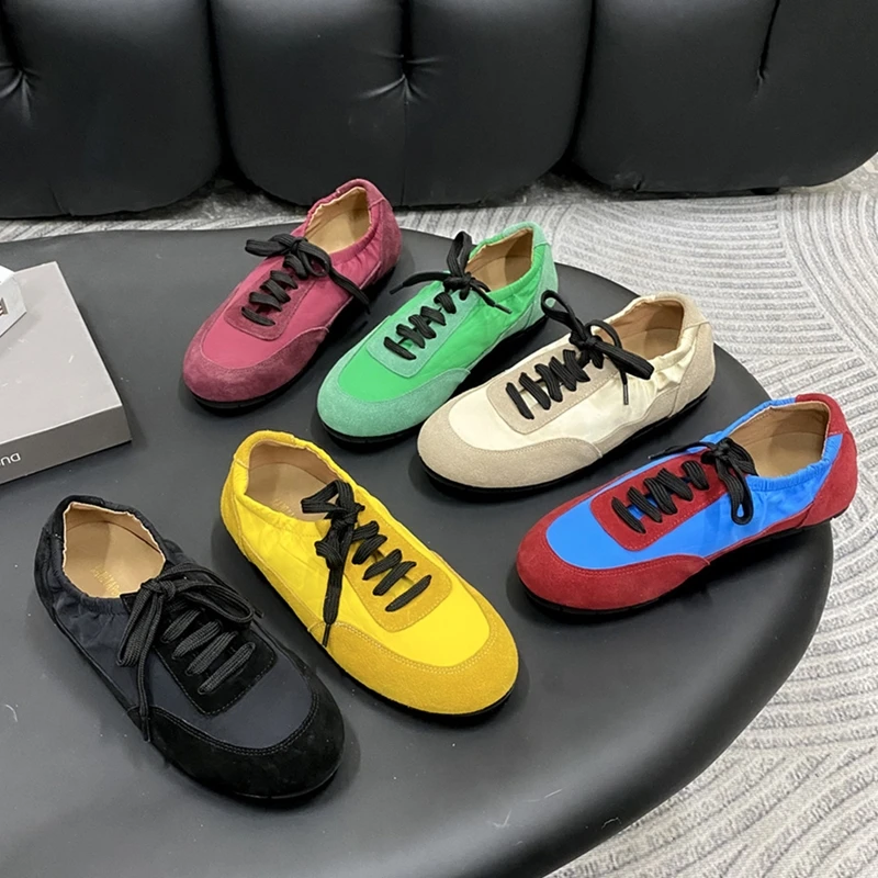 

AIYUQI 2025 new women's sneakers shoes Flat-soled comfortable Dexter shoes for women Large-size casual Forrest Gump female shoes