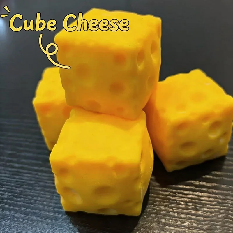 Giant Cheese Squeeze Toy Extra Large Size Cheese Squishy Fidget Toys Slow Rebound Shapeable Venting Ball for Adults Gifts