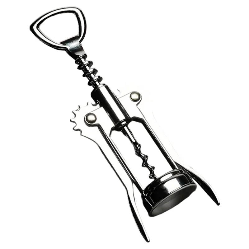 

Открывалка для бутылок вина A50I, высококачественная открывалка для бутылок с двойным крылышком из цинкового сплава с многофункциональной бутылкой, открывалка для бутылок вина