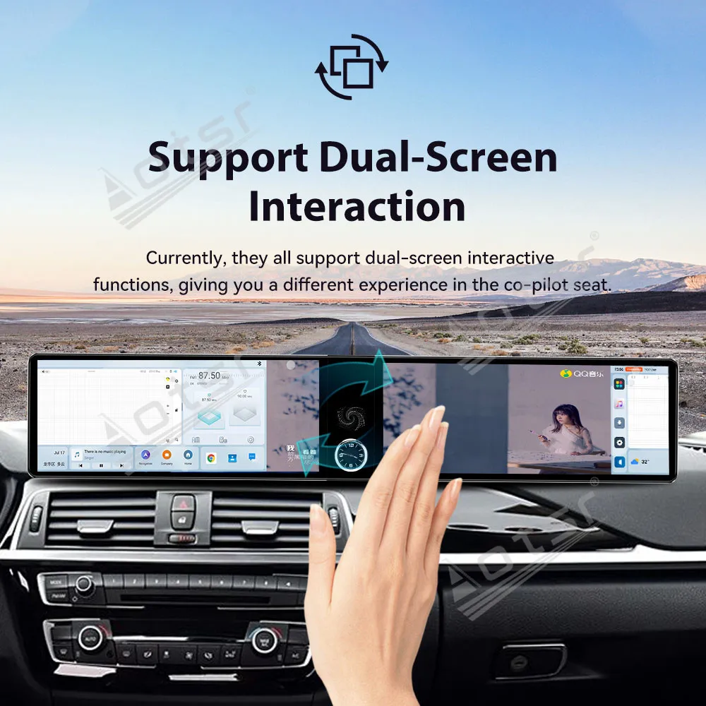 12.3+12.3'' Dual Touch Screen CarPlay Android 13 For BMW 3/4 Series NBT 2013-2017  2018-2019 EVO Multimedia Player GPS Head Unit