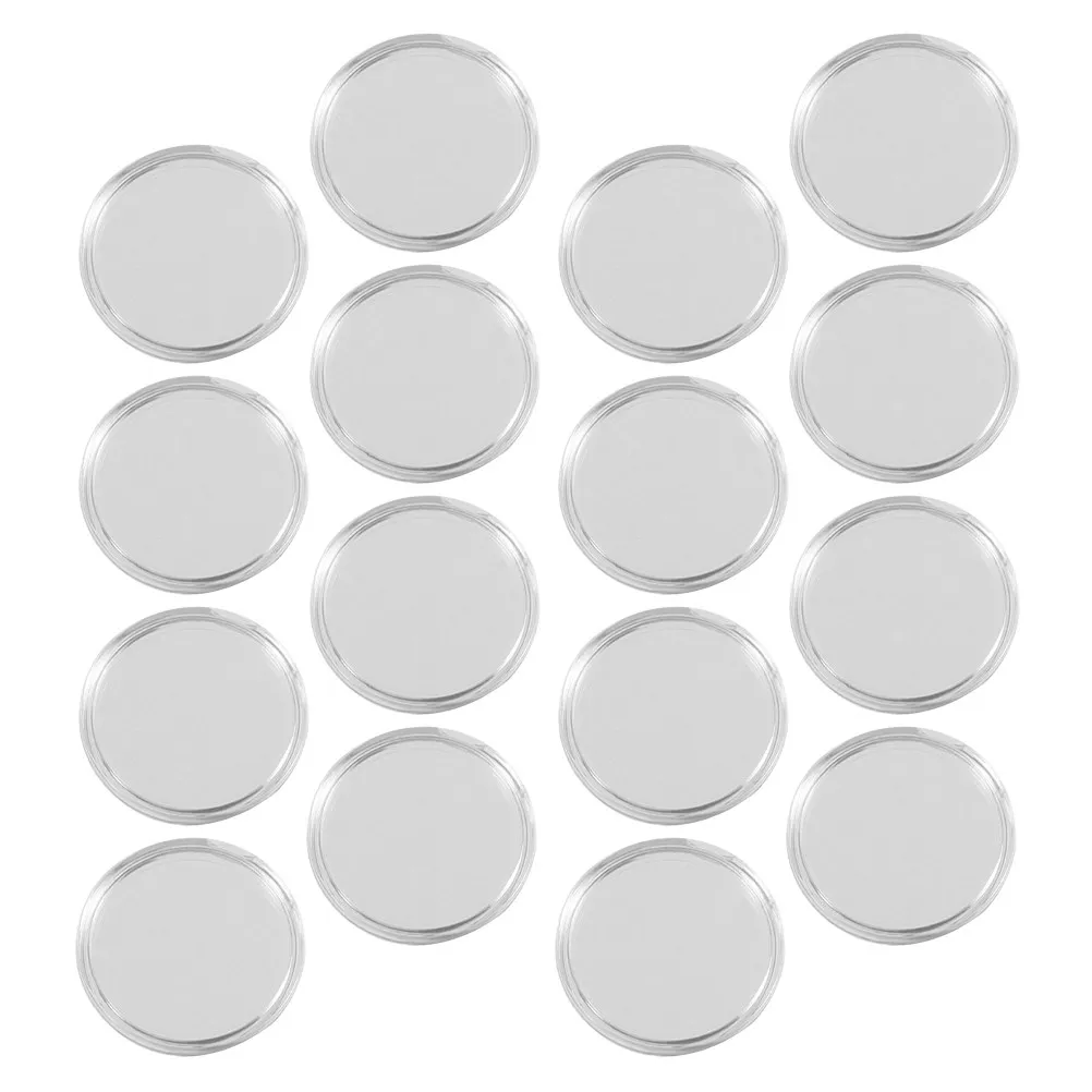 80pcs Clear Plastic Coin Protectors Capsules for Collection Display – Airtight Seal, Smooth Finish