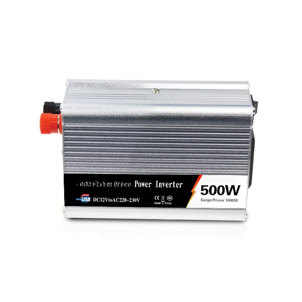 

Инвертор 500 Вт, автомобильный инвертор постоянного тока 12/24 В в AC110/220 В Автомобильный инвертор питания с независимым переключателем USB