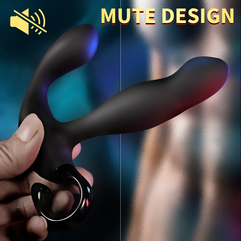 Male Prostate Massage Vibrator Anal Plug Wireless Control Wear Silicone Stimulate Massager Delay Ejaculation Ring Toy for Men