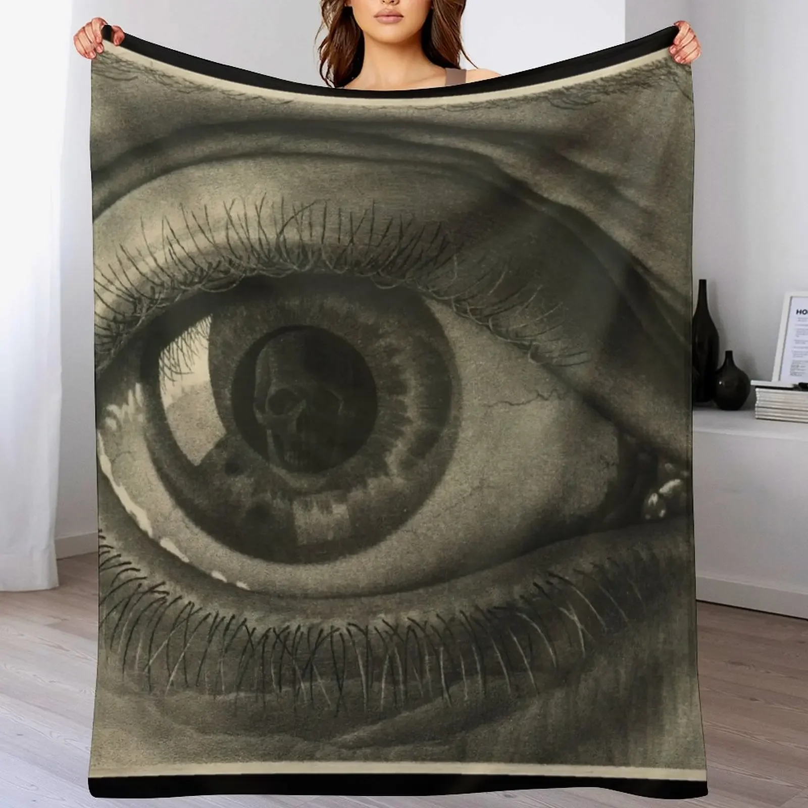 Escher - Eye Throw Blanket Stylish Couch Blanket for Home Living Room
