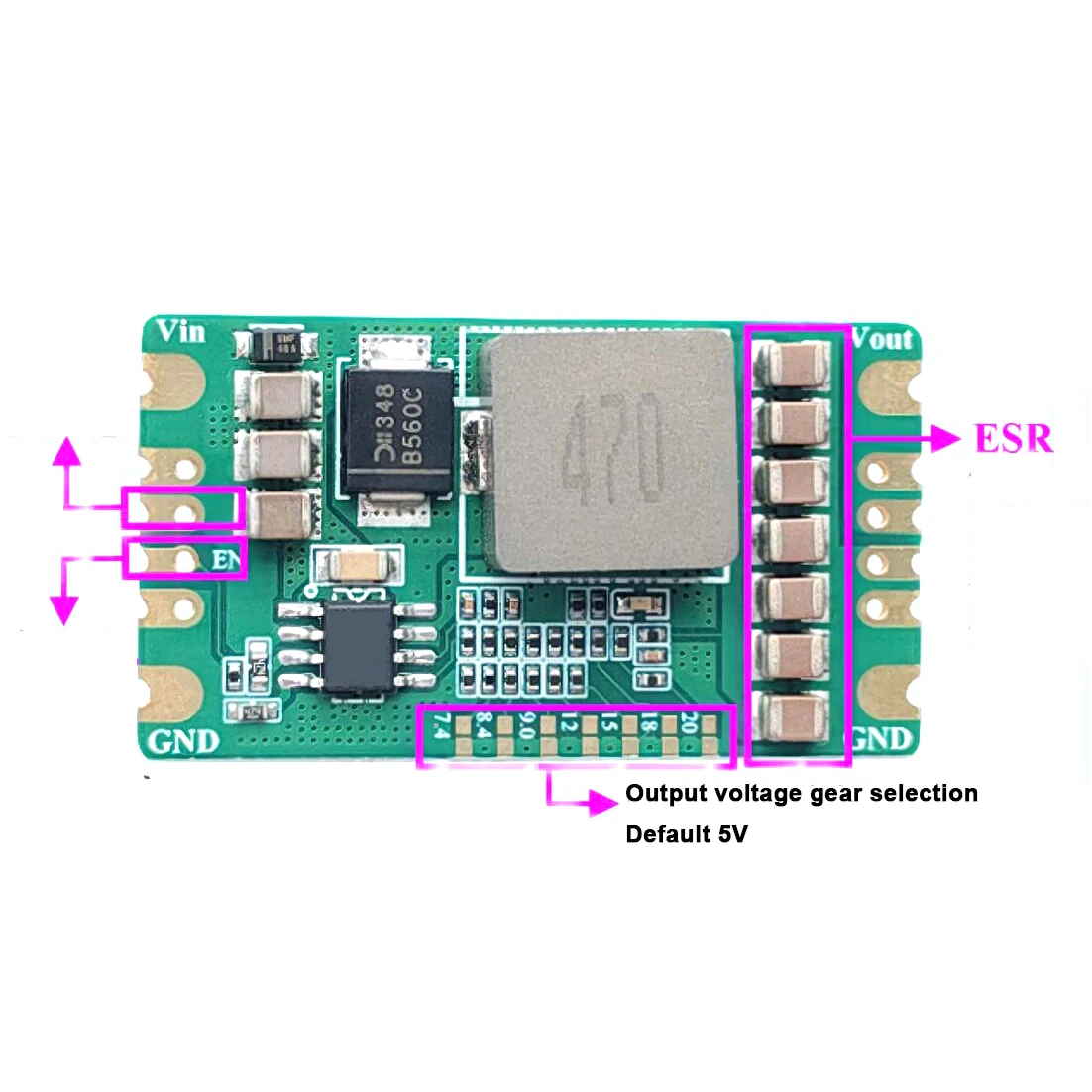 Imagem -06 - Dc-dc Buck Módulo de Alimentação 560v a 5v 7.4v 8.4v 9v 12v 15v 18v 20v Converter Step Down Voltage Regulator para Battery Car 5a