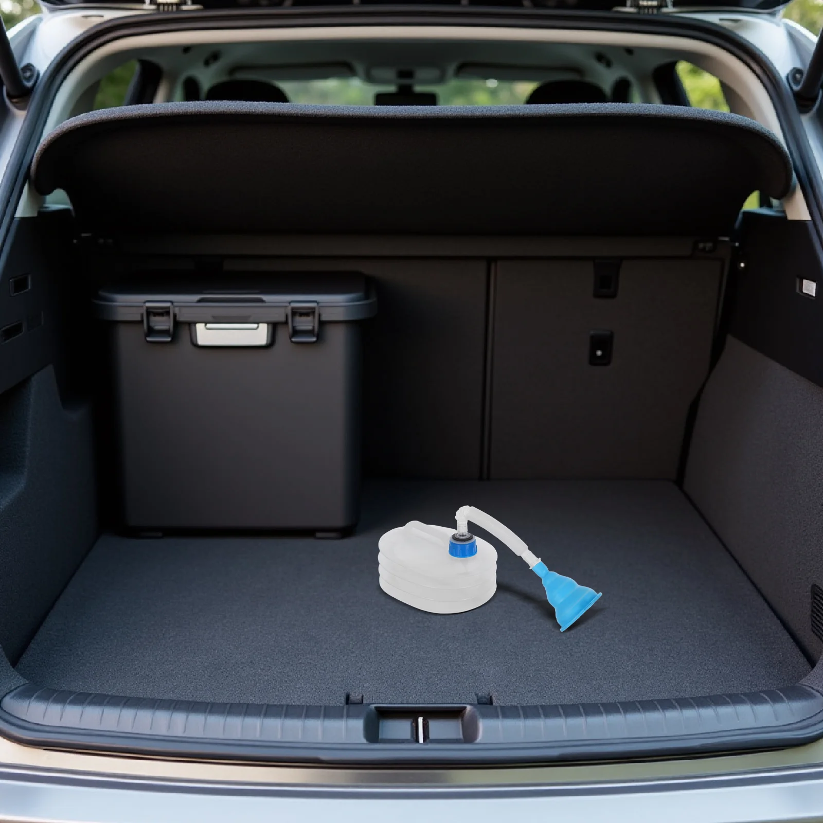 1 مجموعة المحمولة سيارة المرحاض للجنسين مانعة للتسرب طوي السفر قعادة كوب قابلة لإعادة الاستخدام مبولة للتخييم رحلات الطريق الطوارئ في الهواء الطلق