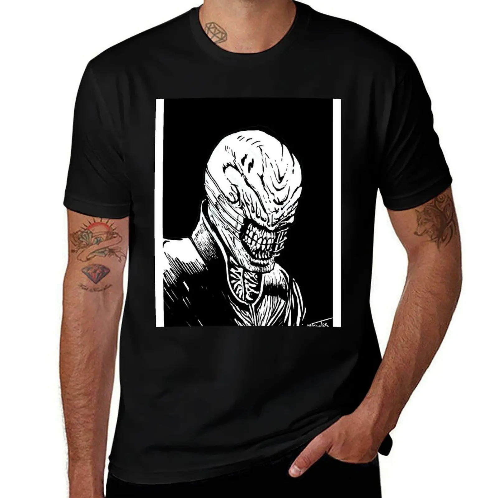 Hellraiser Cenobite Chatterer Graphic T-Shirt Casual Loose Fit Summer Tee Shirt T-Shirt