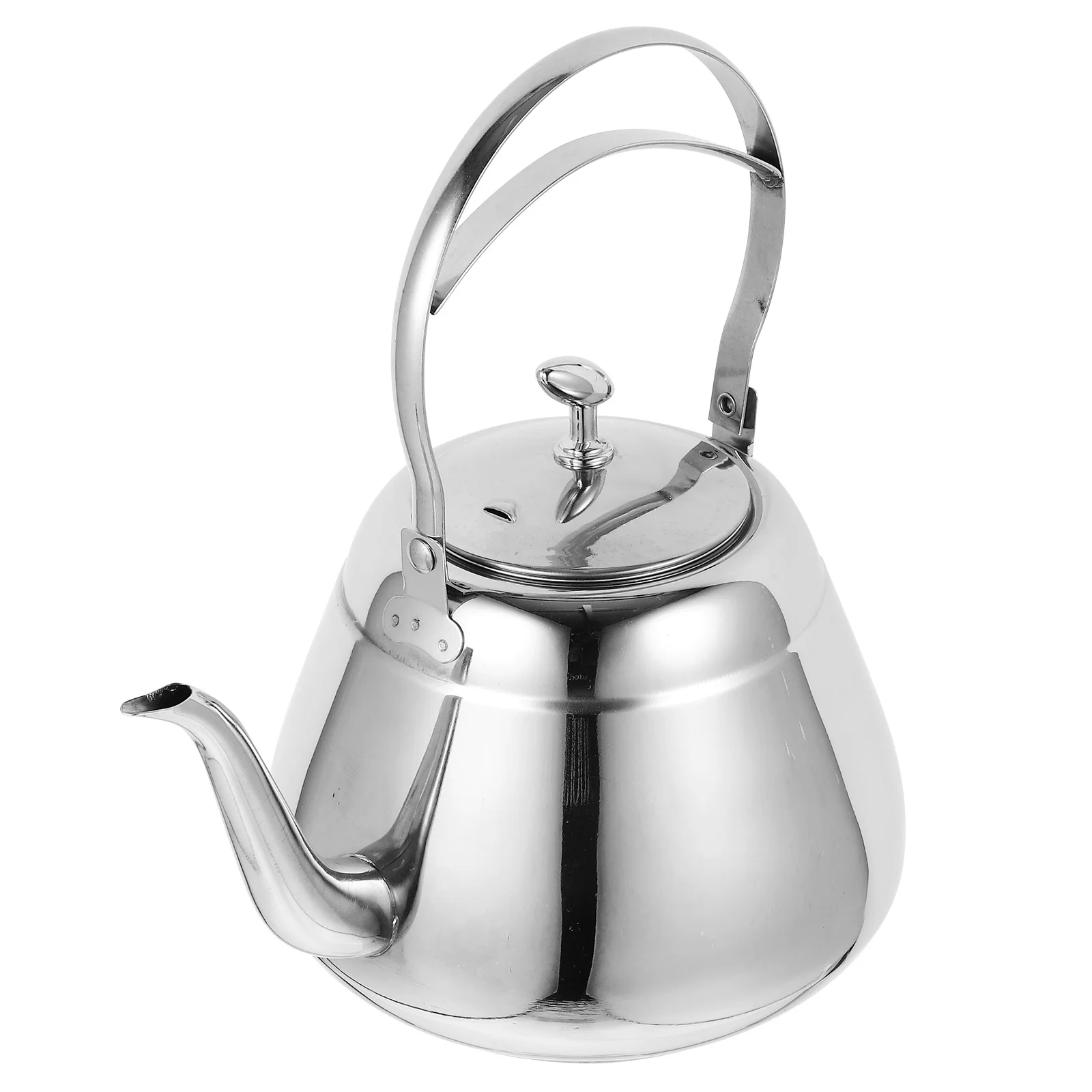 

Stainless Steel Tea Kettle Classic Design Easy Hold Handle Filter Convenient Use for Home Restaurant Teahouse Water Boiling
