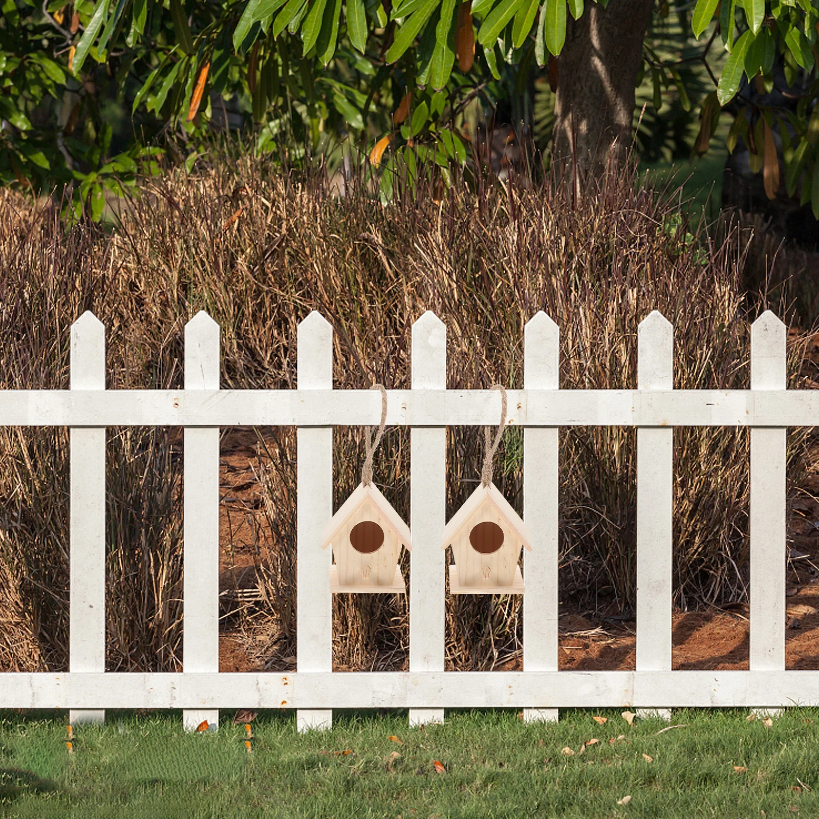 

5Pcs Simulated Bird Nest Artificial Birds House Ornament for Garden Decoration Wedding Easter Handmade Craft Display