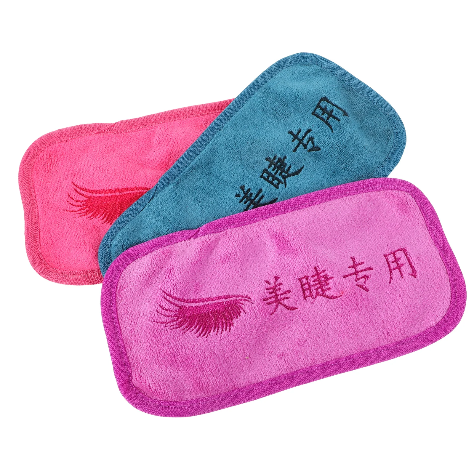 3 قطعة النسيج لاش تمديد الجبين وسادة لينة مريحة رمش تمديد لوازم ماكياج إزالة المناشف مستطيل لاش حامل