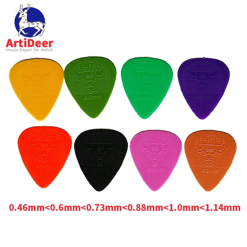 Guitar Pick Bull pick  0.46 0.6 0.73 0.88  1.0 1.14mm popular design guitar picks plectrum  Pics Acesssories Free Goods Parts