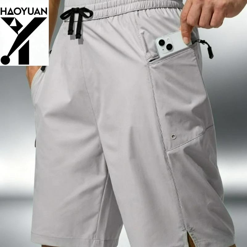 

Men's Beach Shorts Quick Drying Breathable Cool Loose with Zipper Pocket Outdoor Cycling Cool Hiking Camping Men's Sports Shorts