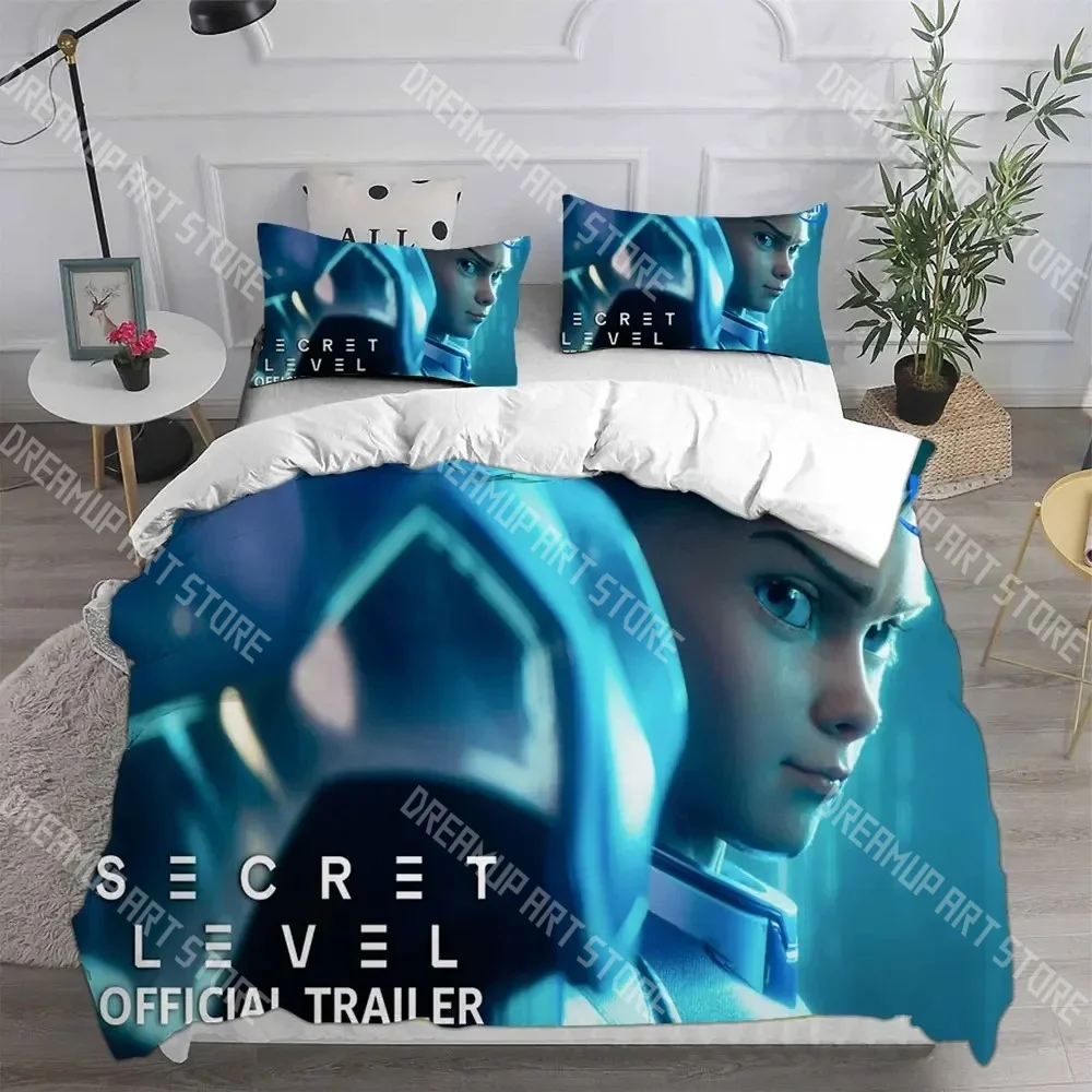 Fashion Secret Level Bedding Set Single Twin Full Queen King Size Bed Set Kids Bedroom Duvetcover Sets Bed Sheet Set