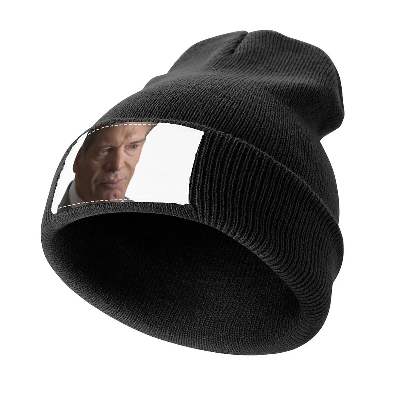 Vince McMahon Crying Tearing Up Sad Meme Humor Knitted Cap Golf Hat Military Cap Man Caps For Women Men's