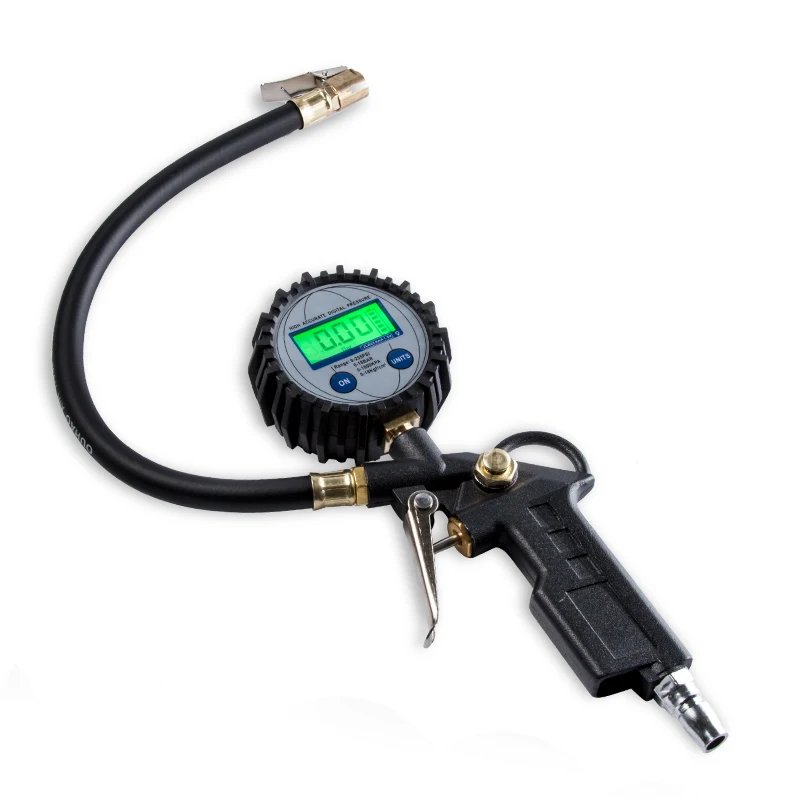 

Tire Pressure Meter High Precision With Pressure Inflation Head Car Tire Monitor Air Gun Inflation Nozzle