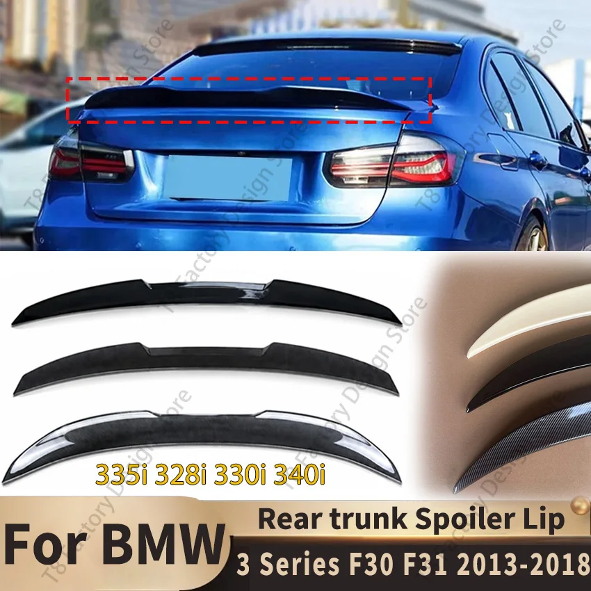 

For BMW 3 Series F30 F31 335i 328i 330i 340i 2013-2018 Rear Trunk Spoiler Lip Splitter Wing Tail Fin Body Kit M4 MP PSM Style