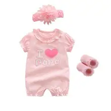 New Born Baby Girl Turkish Set In Pink Color main image 1
