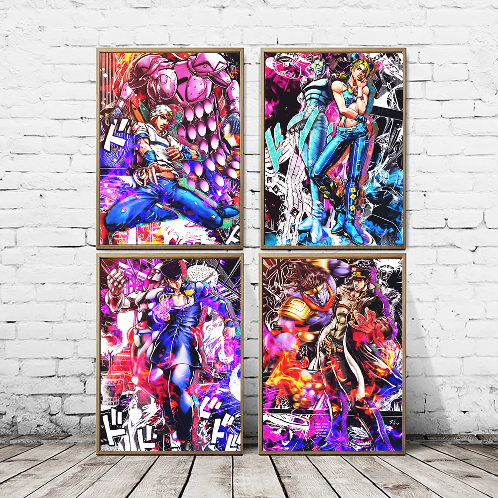 5D Diy Diamond Painting JoJo S Bizarre Adventure Action Japan Anime  Full Square Diamond Embroidery Cross Stitch Mosaic