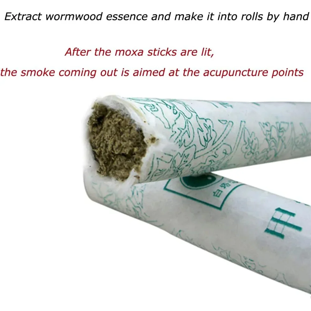 Moxa Rolls Pure Wormwood Traditional Moxa Therapy Chinese Hierbas Medicinale Moxibustion Stick Warm Meridian Massage Health Care