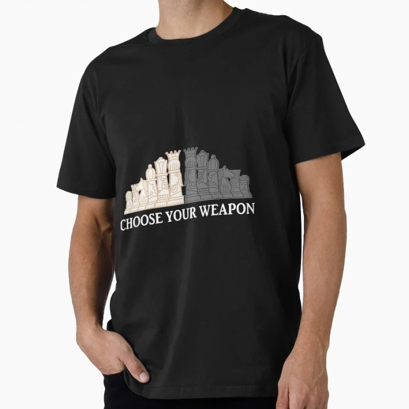 

Choose Your 1202 Funny Chess Player Gift T shirt for man 100% cotton Large size Tops Game Graphic Print Clothes S-6XL