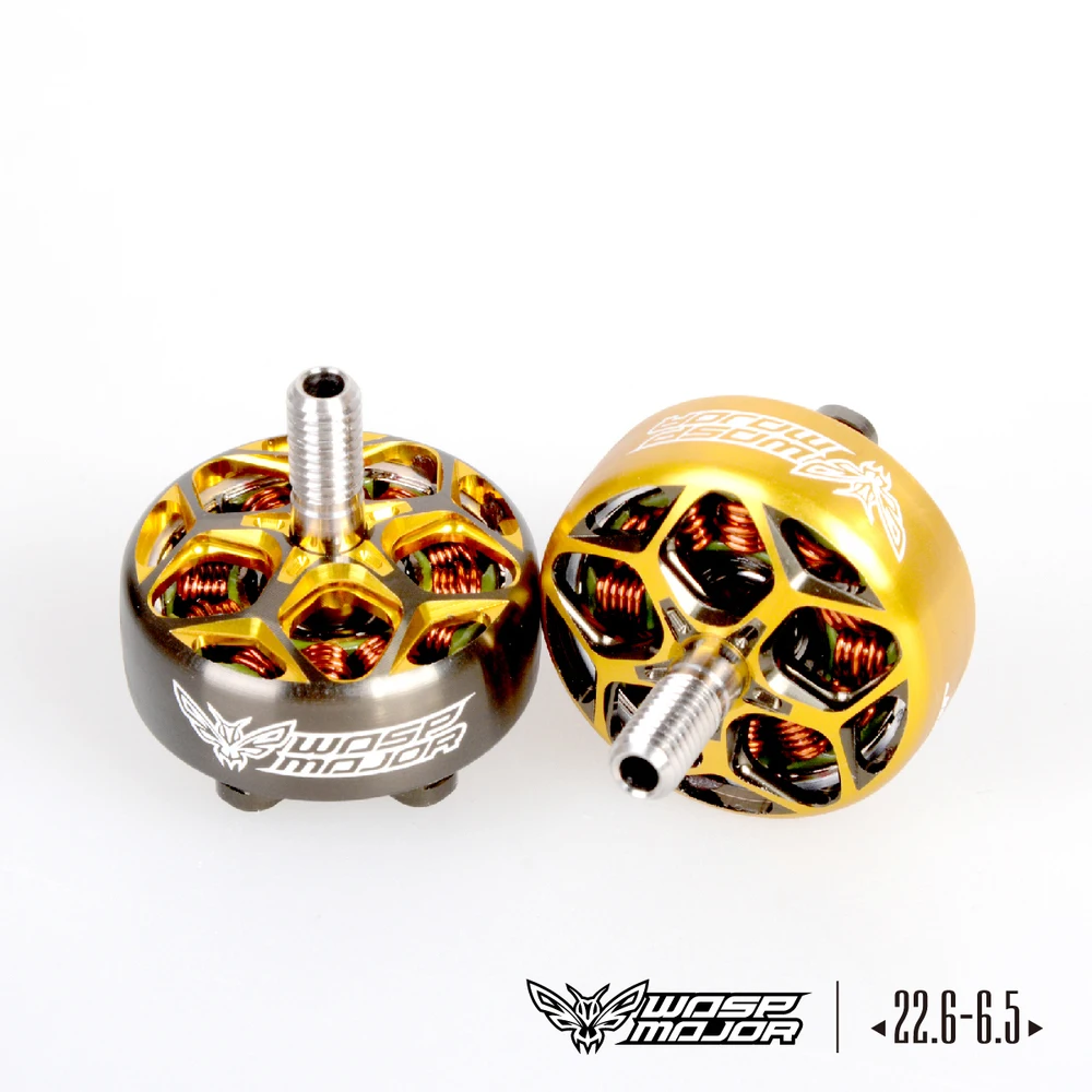 

RCinpower Wasp Major 22.6-6.5 FPV Brushless Motor 1860KV 2020KV 2420KV for 5 Inch FPV Racing Drone 5-6S Lipo 30.5g
