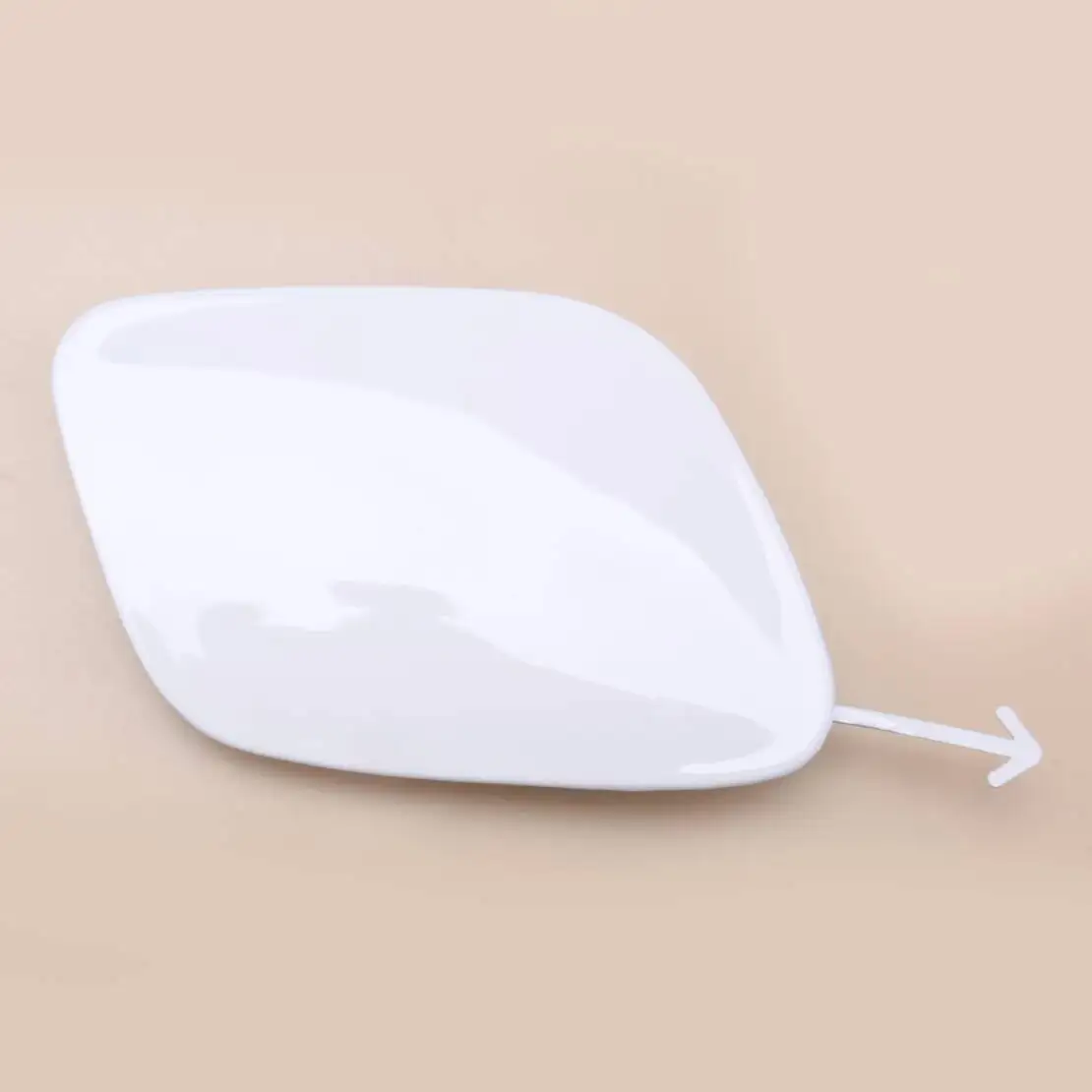 52128-47910 Car Front Left Side Tow Hook Eye Cap Cover Fit For Toyota Prius 2019 2020 2021 White ABS