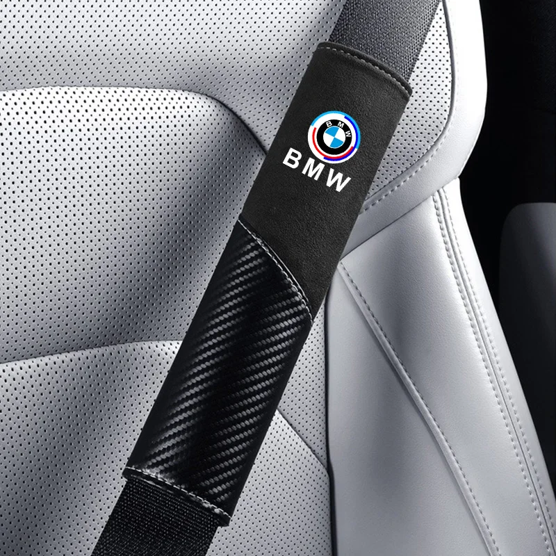 For BMW 50th F30 F10 E90 F20 E46 E60 E70 E39 E36 E87 X3 E92 E91 X7 2Pcs Car Seat Belt Shoulder Pad Interior Protection Accessory - view 5