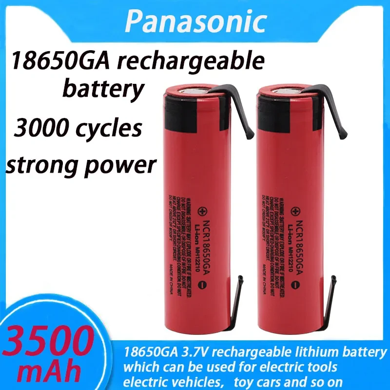 100% oryginalny NCR 18650GA 30A rozładowanie 3.7V 3500mAh 18650 akumulator zabawka na baterie latarka litowa + DIY nikiel