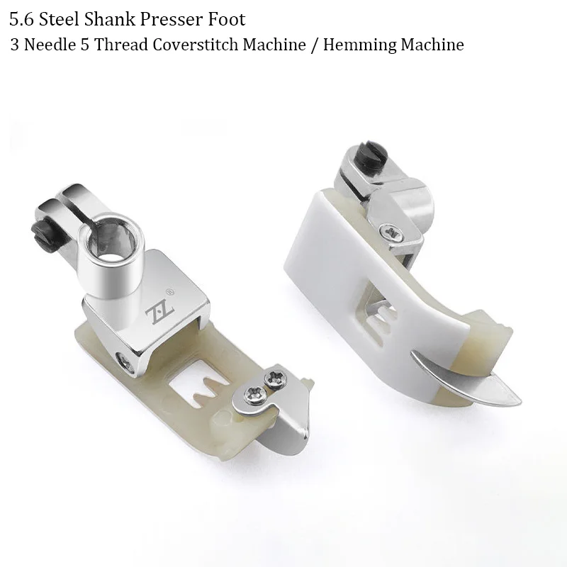 

3 Needle 5 Thread Coverstitch Machine 5.6 Plastic Presser Foot, Thick Double Layer Teflon Soleplate Sewing Machine Spare Parts